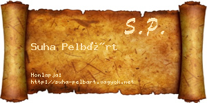 Suha Pelbárt névjegykártya